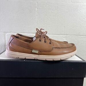Lems Mariner Boat Shoes Walnut Brown Leather Zero Drop Men's 45 EU/11.5 US